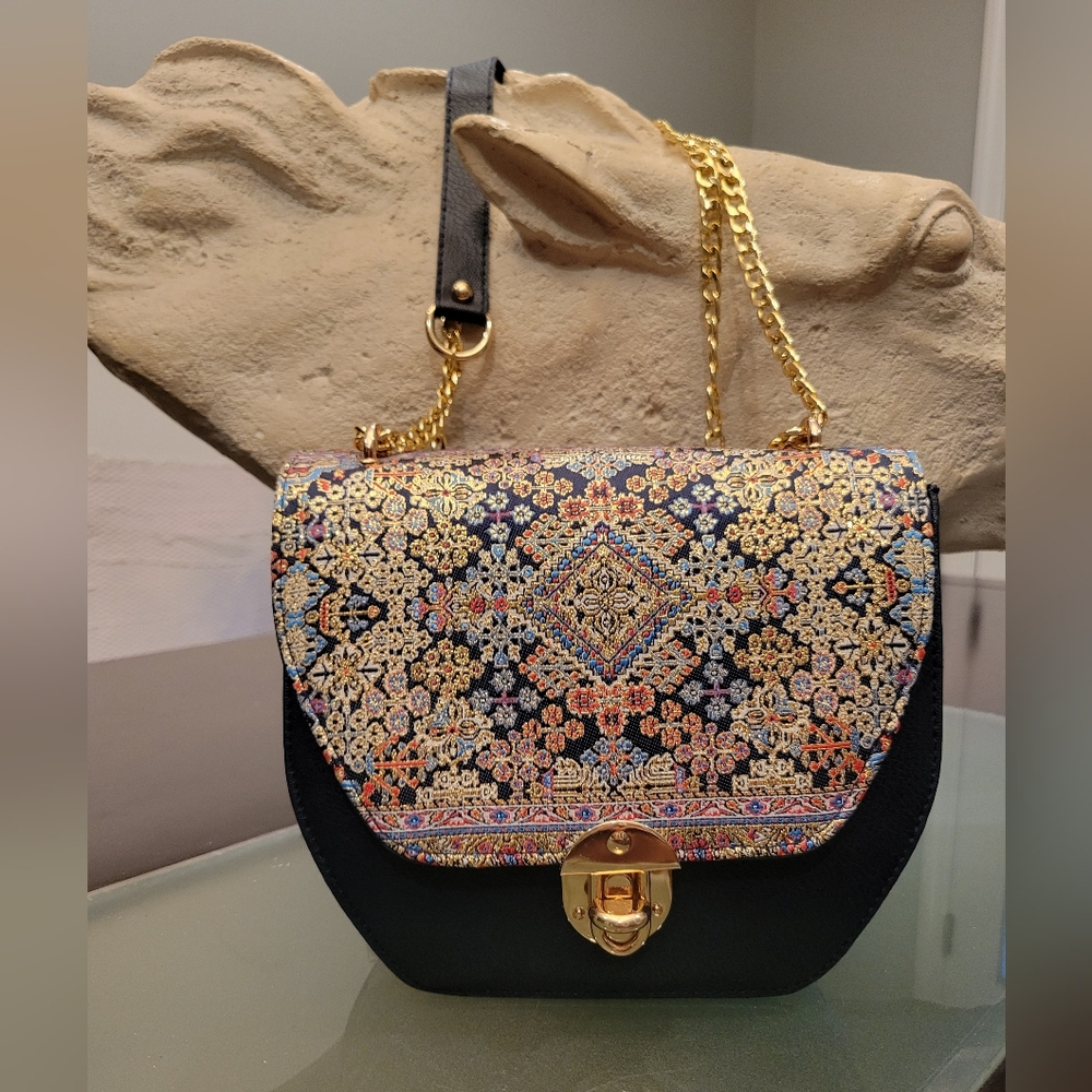MOTTIF ISTANBUL Turkish Kilim Tapestry Crossbody Bag NWT πππ - Picture 6 of 11
